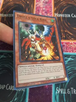 Yugioh Droll & Lock Bird RA02-EN006 Super Rare 1st Edition Near Mint - Image 2