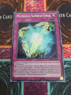 Yugioh Mathmech Superfactorial MYFI-EN012 Secret Rare 1st Edition Near Mint - Image 1