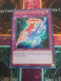Yugioh Exchange of the Spirit MAMA-EN032 Ultra Rare 1st Edition Near Mint - Image 1