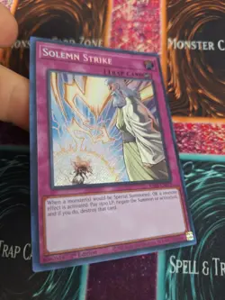 Yugioh Solemn Strike RA02-EN079 Secret Rare 1st Edition Near Mint - Image 2