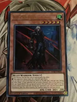 YUGIOH K9-OO LUPIS ULTRA RARE 1ST NEAR MINT JUSH-EN034 - Image 1