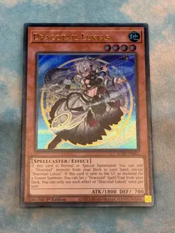 YUGIOH DRACOTAIL LUKIAS ULTRA RARE 1ST NEAR MINT JUSH-EN001 - Image 1