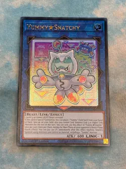 YUGIOH YUMMY SNATCHY ULTRA RARE 1ST NEAR MINT JUSH-EN022 - Image 1