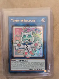 YUGIOH YUMMY SNATCHY ULTRA RARE 1ST NEAR MINT JUSH-EN022 - Image 1