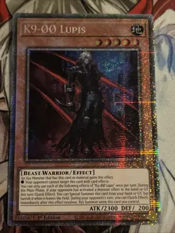 YUGIOH K9-OO LUPIS STARLIGHT RARE 1ST NEAR MINT JUSH-EN034 - Image 1