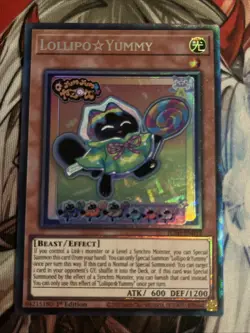 YUGIOH LOLLIPO YUMMY COLLECTORS RARE 1ST NEAR MINT JUSH-EN018 - Image 1
