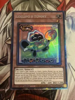 YUGIOH LOLLIPO YUMMY COLLECTORS RARE 1ST NEAR MINT JUSH-EN018 - Image 1
