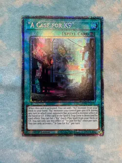 YUGIOH " A CASE FOR K9 "STARLIGHT RARE 1ST NEAR MINT JUSH-EN040 - Image 1