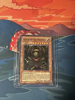 Yugioh Sanga Of The Thunder MRD-025 Super Rare Original Print MP - Image 1