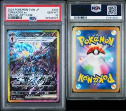 Psa10 Saw Blaze Ex 203/187 Sar Sv8A Pokemon Card - Image 3