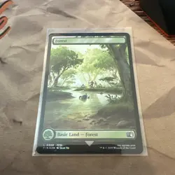 MTG Forest (0308) Final Fantasy Foil - Image 1