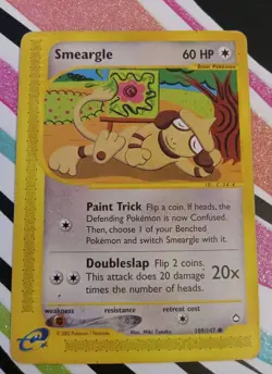 Pokemon Vintage TCG Smeargle Aquapolis 109/147 Regular Common Card (2002) - Image 1