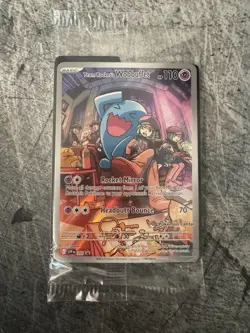 Team Rocket's Wobbuffet #203 Pokemon Center PROMO Card Holo SEALED - Image 1