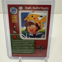 TV1 Ash Ketchum - TV Animation Edition - Pokemon Topps Card - Image 2
