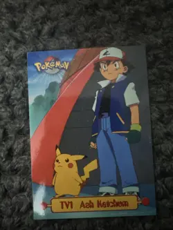 TV1 Ash Ketchum - TV Animation Edition - Pokemon Topps Card - Image 1