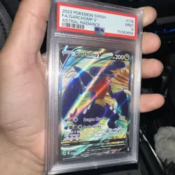 PSA 9 MINT Garchomp V 178/189 Full Art Astral Radiance Pokemon Card 2022 rare - Image 1