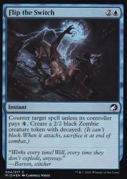 MTG Innistrad Midnight Hunt - Flip the Switch - MID 54 - FOIL - Image 2
