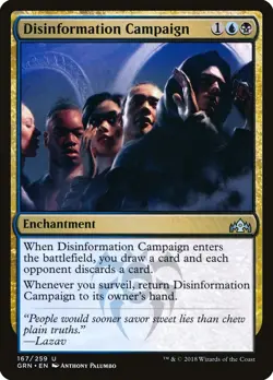 1x Disinformation Campaign FOIL Guilds Ravnica NM x1 Mtg Magic Gathering Changie - Image 1