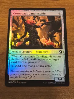 MTG Innistrad Midnight Hunt - Crossroads Candleguide - MID 253 - FOIL - Image 1