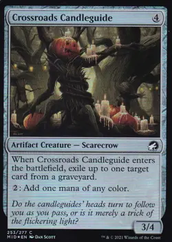 MTG Innistrad Midnight Hunt - Crossroads Candleguide - MID 253 - FOIL - Image 2