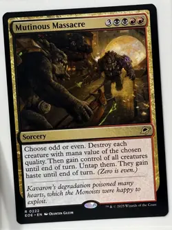 MTG Edge of Eternities R Mutinous Massacre Rare R 0222 - Image 1