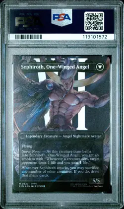 PSA 10 Gem Mint - Sephiroth, Fabled SOLDIER Borderless Surge Foil - FCA MTG - Image 2