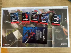 MTG Spider-Man 2025 SDCC set of all five decks with playmat - Image 1