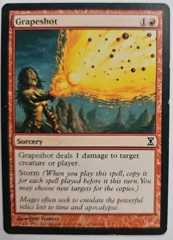 MTG Magic The Gathering Card Grapeshot Sorcery Red Time Spiral - Image 1