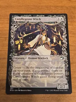 MTG Innistrad Midnight Hunt - Candlegrove Witch - MID 287 - Showcase - Image 1