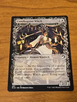 MTG Innistrad Midnight Hunt - Candlegrove Witch - MID 287 - Showcase - Image 1