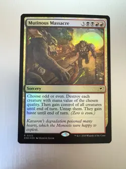 Mutinous Massacre - 222 - MTG: Edge of Eternities - Rare - FOIL - Image 1
