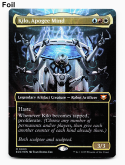 Kilo, Apogee Mind (Borderless) - FOIL - [Commander: Edge of Eternities] MTG NM/M - Image 1