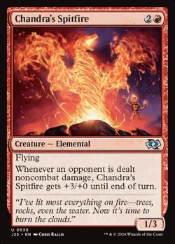 (x4) Chandra's Spitfire 0530 Play Set Uncommon Foundations Jumpstart MTG NM - Image 1