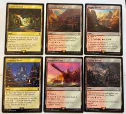 MTG BOROS (red white) - FINAL FANTASY - Land Lot - x6 NM regular MTG Commander - Image 1