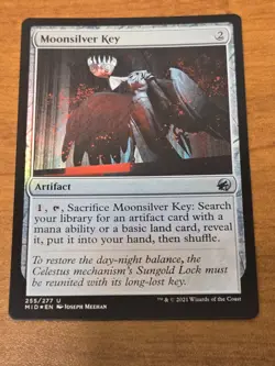 MTG Innistrad Midnight Hunt - Moonsilver Key - MID 255 - FOIL - Image 1