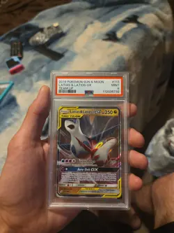 2019 Pokemon Sun & Moon Team Up Latias & Latios GX #113 Team Up PSA 9 - Image 1