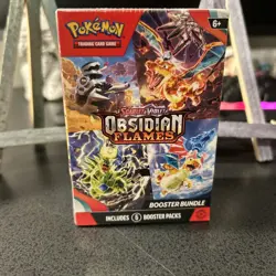 Pokemon Scarlet & Violet-Obsidian Flames Booster Bundle (6 Packs) (New) (Sealed) - Image 1