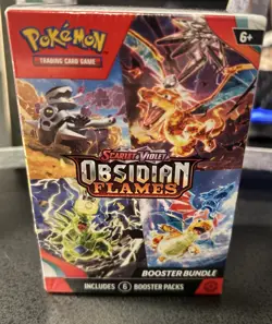 Pokemon Scarlet & Violet-Obsidian Flames Booster Bundle (6 Packs) (New) (Sealed) - Image 4