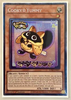 Yugioh Cooky☆Yummy JUSH-EN017 Collector's Rare 1st Edition NM - Image 1