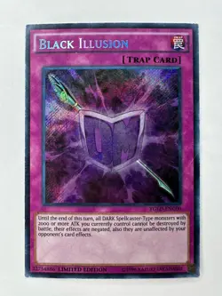 1996 YUGIOH LIMITED EDITON BLACK ILLUSION #YGLD-ENC00 - Image 1