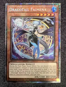 Yugioh Dracotail Faimena JUSH-EN002 Starlight Rare 1st Edition NM - Image 1