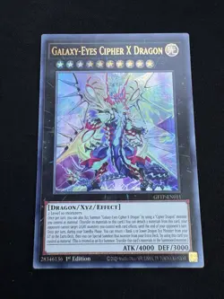 Yugioh Galaxy-Eyes Cipher X Dragon GFTP-EN011 Ultra Rare 1st Edition Mint - Image 1