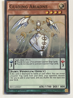 YuGiOh Pendulum Evolution Trading Card - Guiding Ariadne PEVO-EN027 - Image 1