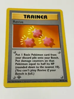Revive 089/102 Base Set Shadowless 1st Edition Regular Card Lp - Image 2