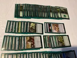🌿 MTG 100-Card Mono-Green Deck - Peregrin Took Theme - Sleeved & Ready for Play - Image 3
