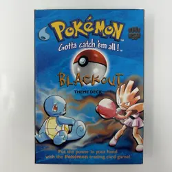 Pokemon Pokemon Trading Card Game TCG Blackout Theme Deck 1999 Vintage - Image 2