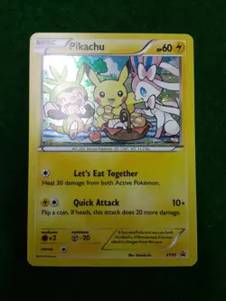 TCG Pokemon 2016 XY BLACK STAR PROMO PIKACHU, Chespin, SYLVEON HOLO Card #XY95 - Image 3