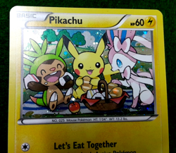 TCG Pokemon 2016 XY BLACK STAR PROMO PIKACHU, Chespin, SYLVEON HOLO Card #XY95 - Image 4