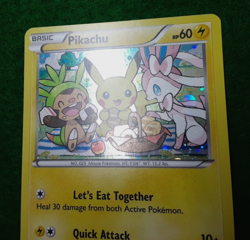 TCG Pokemon 2016 XY BLACK STAR PROMO PIKACHU, Chespin, SYLVEON HOLO Card #XY95 - Image 5
