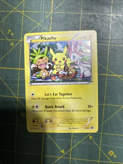 TCG Pokemon 2016 XY Black Star Promo Pikachu, Chespin, Sylveon Holo Card #XY95 - Image 1
